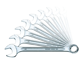 英制平头开口梅花扳手组套