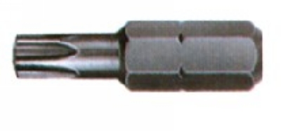 1/4"带孔内六星改锥头