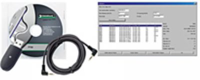 USB适配器USB-Adapter, Klinkensteckerkabel und Software No 7732 zu No 730D